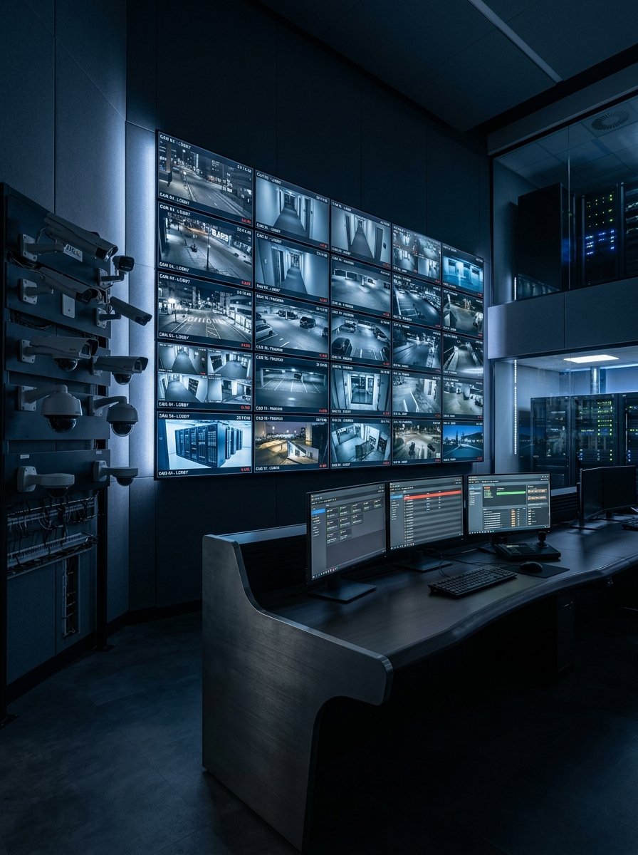 Z Plus Security technology CCTV monitoring room